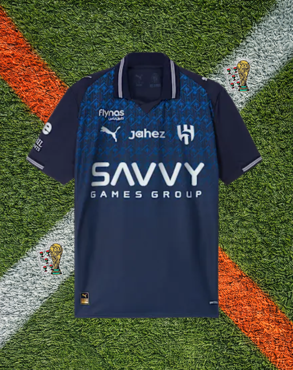 Al Hilal 2023-24 Away Jersey – Geometric Navy Edition
