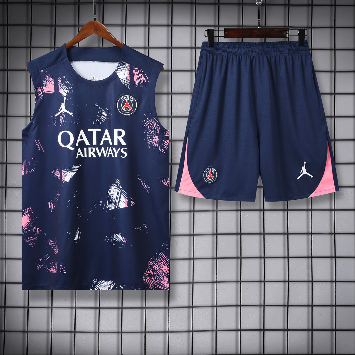 Paris Saint-Germain Training Vest Set – Navy Scratch Edition